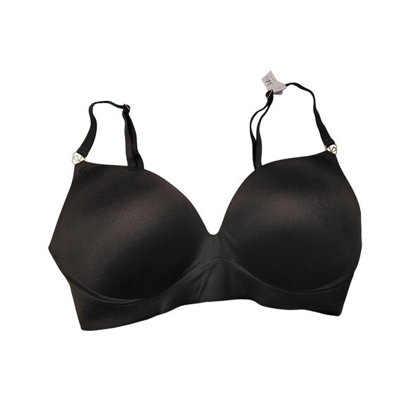 Victorias Secret Push-Up Bra Set 34D Black & Green Adjustable Straps - Picture 2 of 10